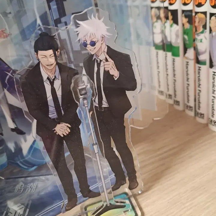 [BUNJANG] Jujutsu Kaisen Gojo Geto Acrylic Stand / (일괄)주술회전 고죠 게토 정장 아크릴 스탠드,게토 고무키링?