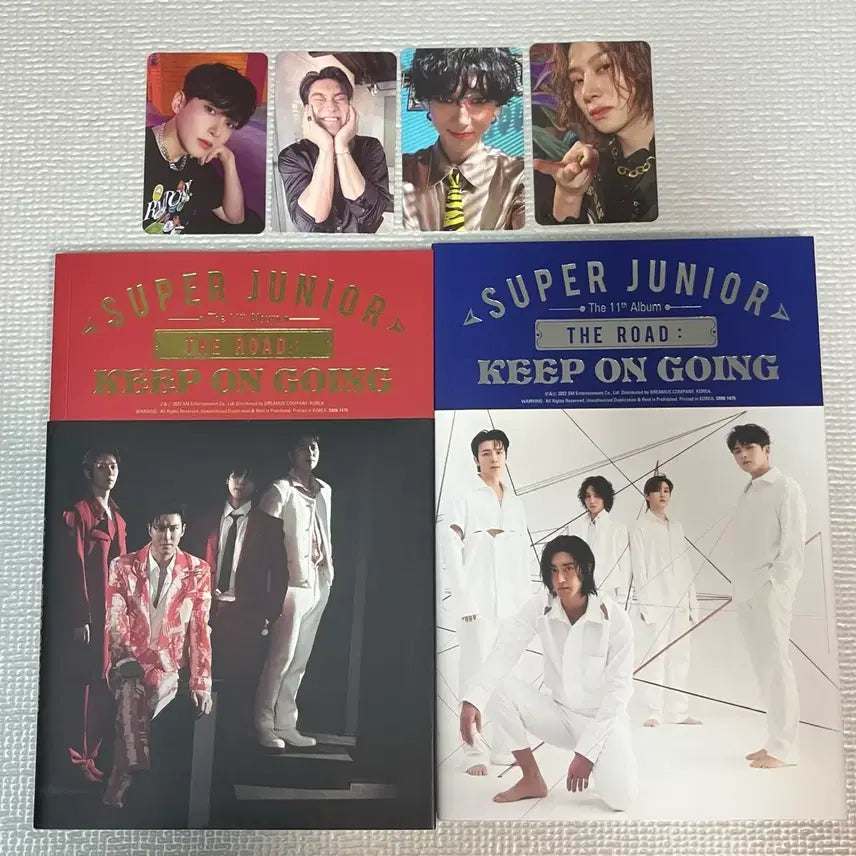 [BUNJANG] Super Junior The Road Vol. 1 Album Bundle Set / 슈주11집 더로드 망고 포카 일괄