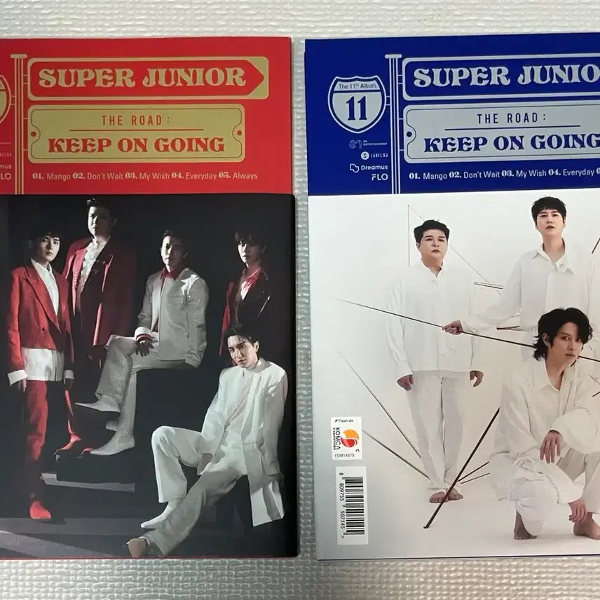 [BUNJANG] Super Junior The Road Vol. 1 Album Bundle Set / 슈주11집 더로드 망고 포카 일괄