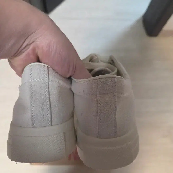 [BUNJANG] Kinch HAN-311 Ivory Canvas Sneakers / 킨치 HAN-311 아이보리 캔버스