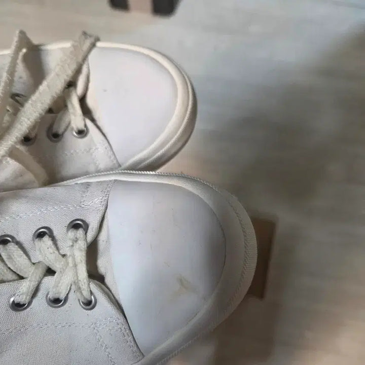 [BUNJANG] Kinch HAN-311 Ivory Canvas Sneakers / 킨치 HAN-311 아이보리 캔버스