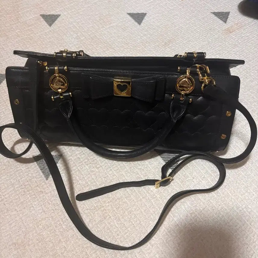 [BUNJANG] Lovecat Quilted Tote Bag / 러브캣 퀼팅 토트백