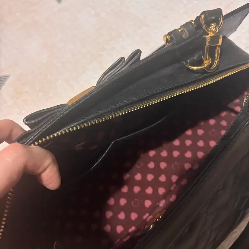 [BUNJANG] Lovecat Quilted Tote Bag / 러브캣 퀼팅 토트백