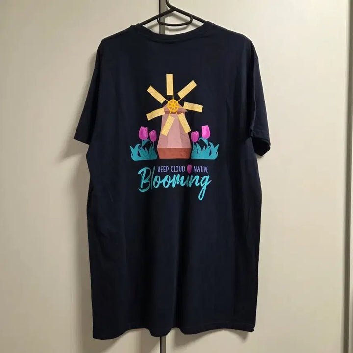 [BUNJANG] B&amp;C Vintage T-Shirt Dark Navy L / B&amp;C 빈티지 반팔 티셔츠 L(100)