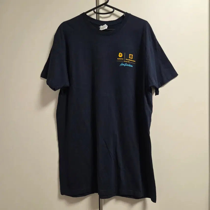 [BUNJANG] B&amp;C Vintage T-Shirt Dark Navy L / B&amp;C 빈티지 반팔 티셔츠 L(100)