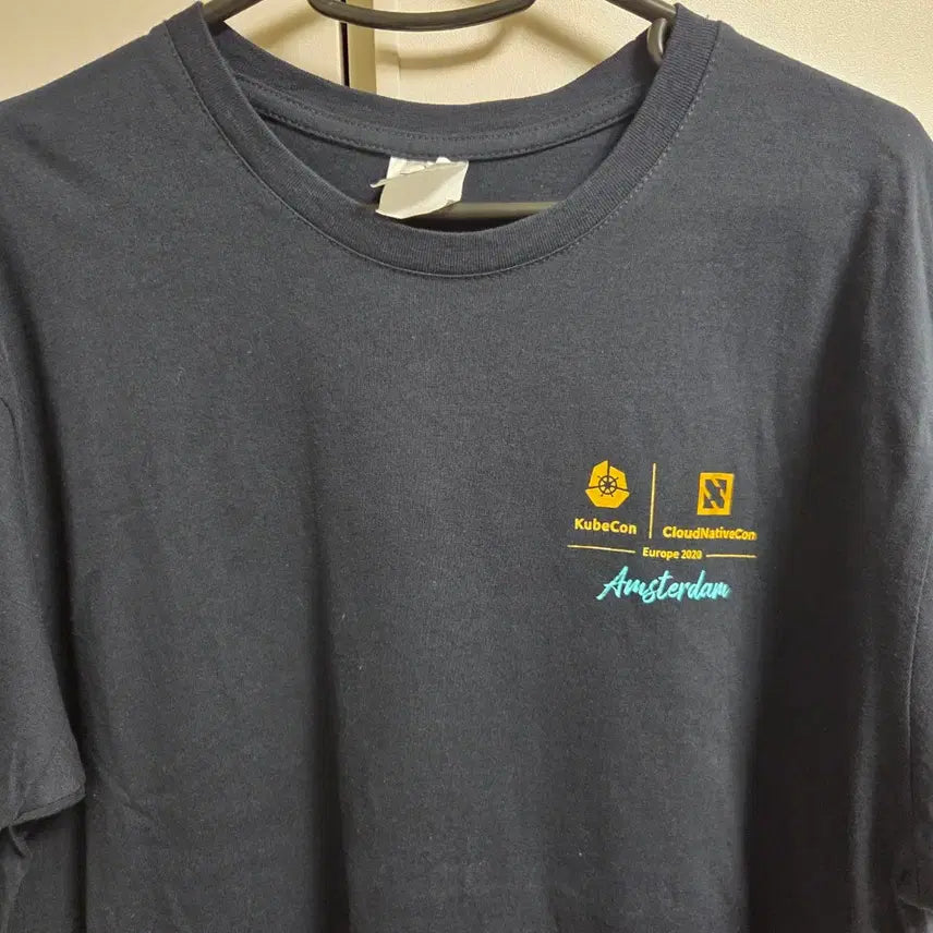 [BUNJANG] B&amp;C Vintage T-Shirt Dark Navy L / B&amp;C 빈티지 반팔 티셔츠 L(100)