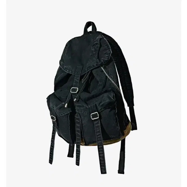 [SOLD OUT] 파르티멘토 워시드 코튼 럭색 블랙