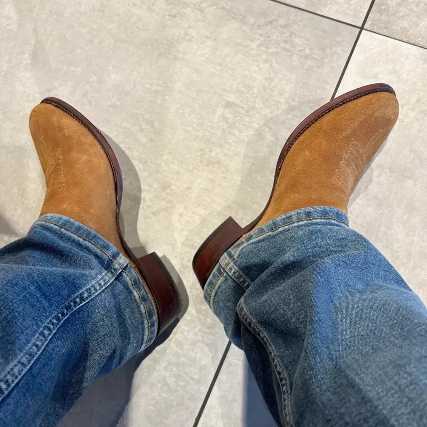 [BUNJANG] Tecovas Johnny Suede Western Boots / 테코바스 스웨이드 웨스턴부츠 죠니 8EE 더블알엘 rrl
