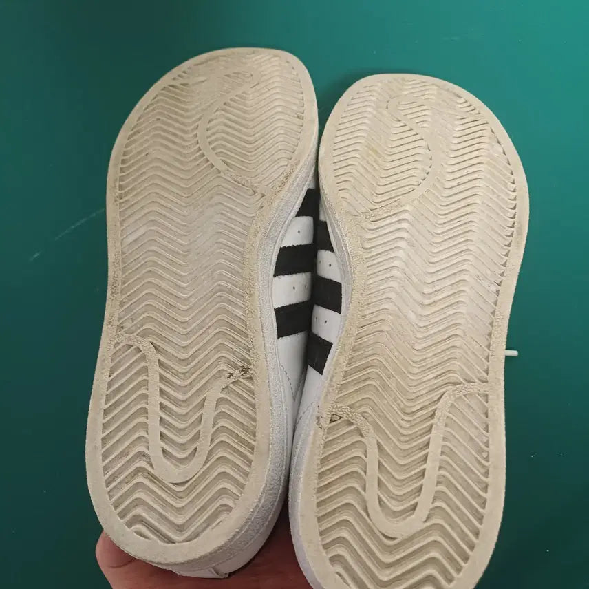 [BUNJANG] Adidas Superstar Foundation White Black Gold Sneakers / [250] 아디다스 슈퍼스타 파운데이션 흰검금(C77124)