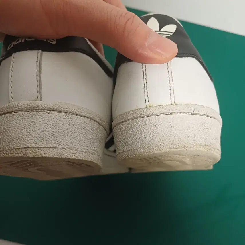 [BUNJANG] Adidas Superstar Foundation White Black Gold Sneakers / [250] 아디다스 슈퍼스타 파운데이션 흰검금(C77124)