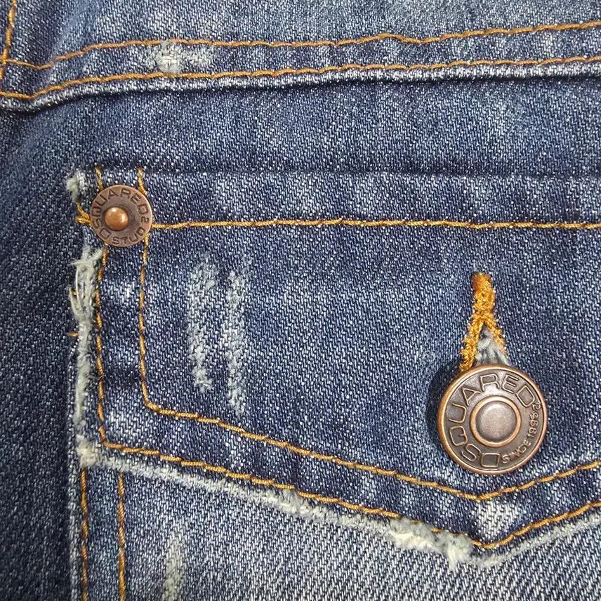 [BUNJANG] Dsquared2 Denim Jacket Multi-Pocket / 디스퀘어드2 데님자켓 워싱 멀티포켓