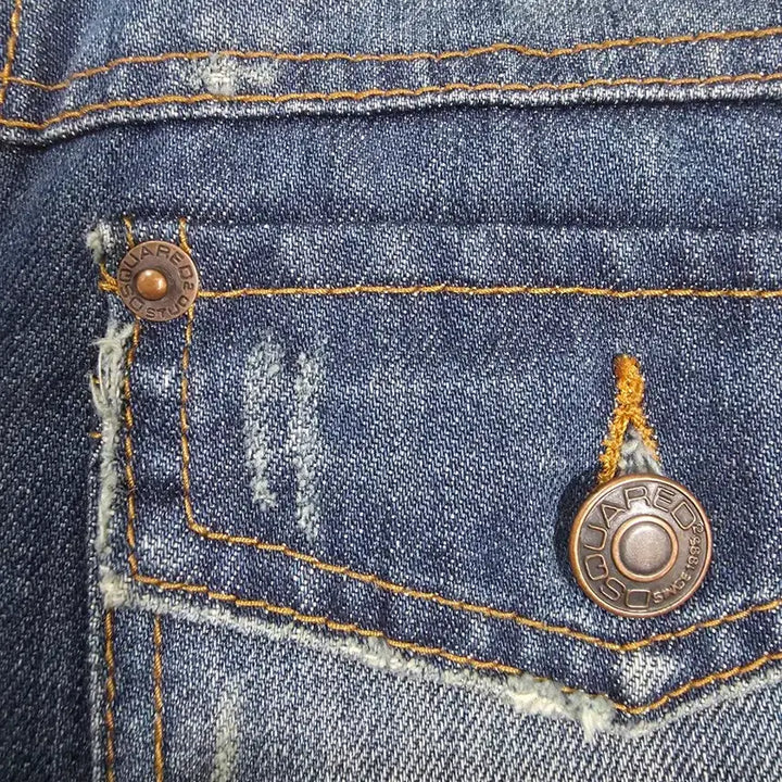 [BUNJANG] Dsquared2 Denim Jacket Multi-Pocket / 디스퀘어드2 데님자켓 워싱 멀티포켓