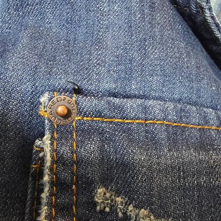 [BUNJANG] Dsquared2 Denim Jacket Multi-Pocket / 디스퀘어드2 데님자켓 워싱 멀티포켓