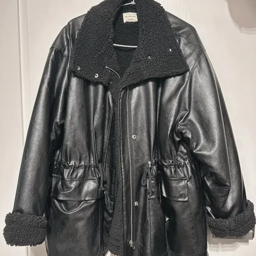 [BUNJANG] Leather Shearling Jacket / 레더양털자켓