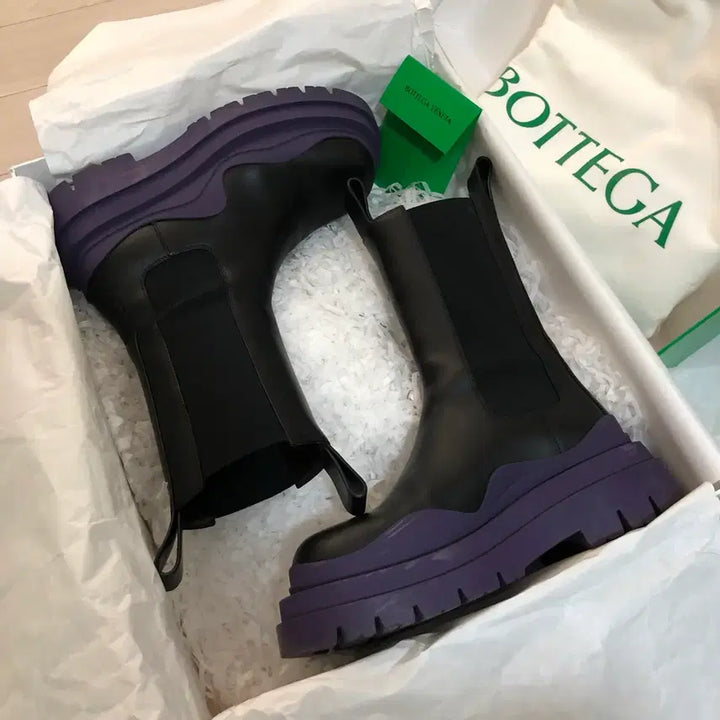 [BUNJANG] Bottega Veneta Tire Boots Plum Size 36 / 보테가베네타 타이어부츠 플럼 36