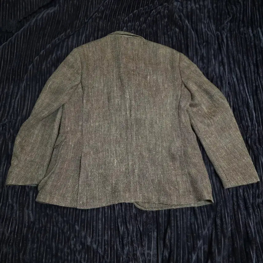 [BUNJANG] Polo Ralph Lauren RL67 Linen Silk Herringbone Two-Piece Jacket Brown 44R / 폴로 린넨실크 RL67 헤링본투피스 브라운 자켓 44R