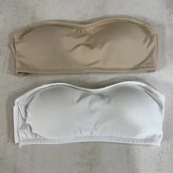 [BUNJANG] ComfortFit Bra Set M Size White &amp; Nude / 5/26까지 새제품 탑브라 M사이즈 흰색, 살색 모두