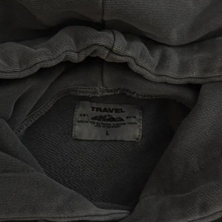 [BUNJANG] Travel Michigan Hoodie Black Charcoal - L Size / 트래블 미시간 후드티 블랙차콜
