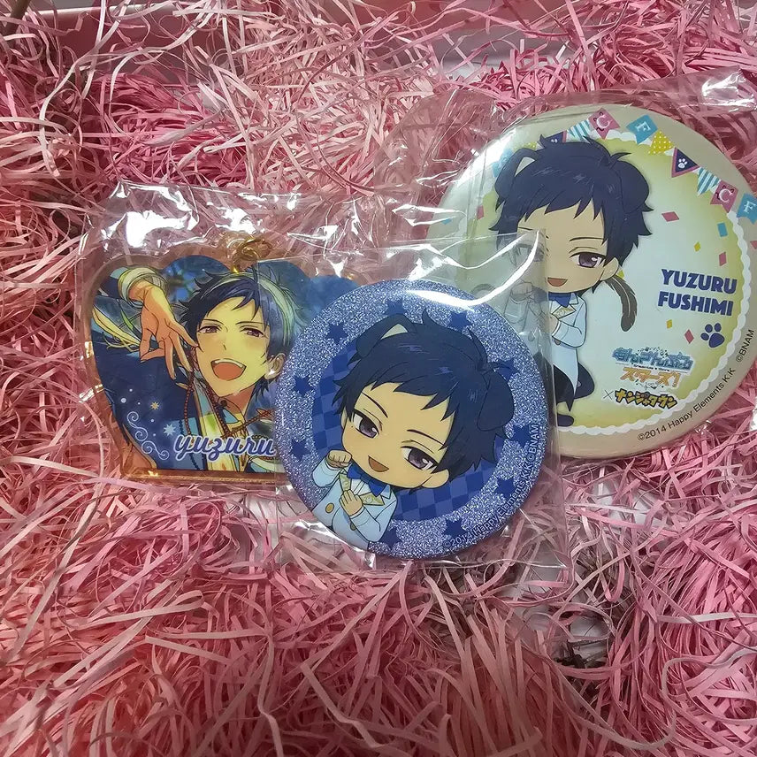 [BUNJANG] Ensemble Stars Fushimi Yuzuru Bundle Set / [급처] 후시미 유즈루 캔뱃지, 아크릴 키링