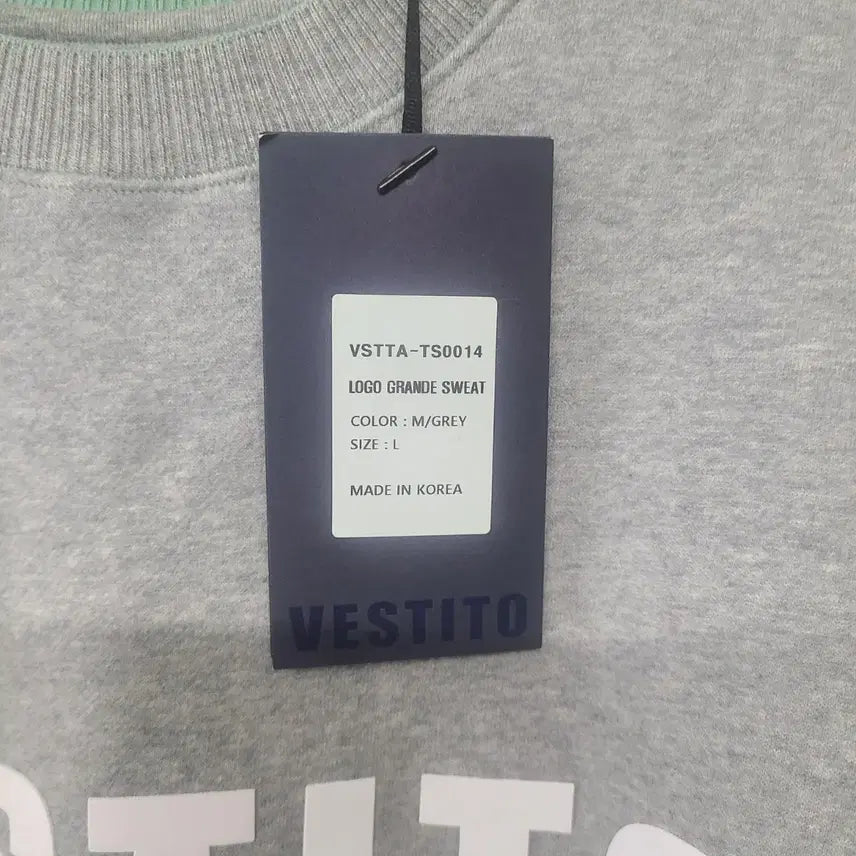 [BUNJANG] Vestito Gray Fleece Lined T-Shirt / 여성용 기모티