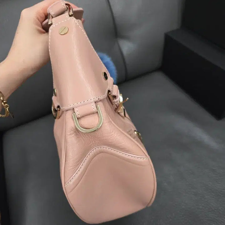 [BUNJANG] Versace Pink Hobo Bag / 정품 베르사체 핑크색 호보백(감정서 포함)