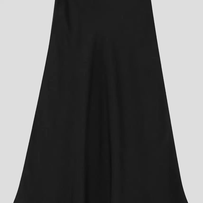 [BUNJANG] Edmore Monthly Satin Skirt - Black - Size S / 에드모어 먼슬리 샤틴 스커트 블랙 s
