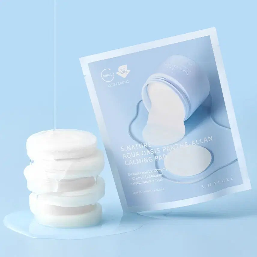[BUNJANG] S Nature Aqua Oasis Panthealan Calming Pad Refill Pack / 에스네이처 아쿠아 오아시스 판테알란 카밍패드 30매 리필용 팩