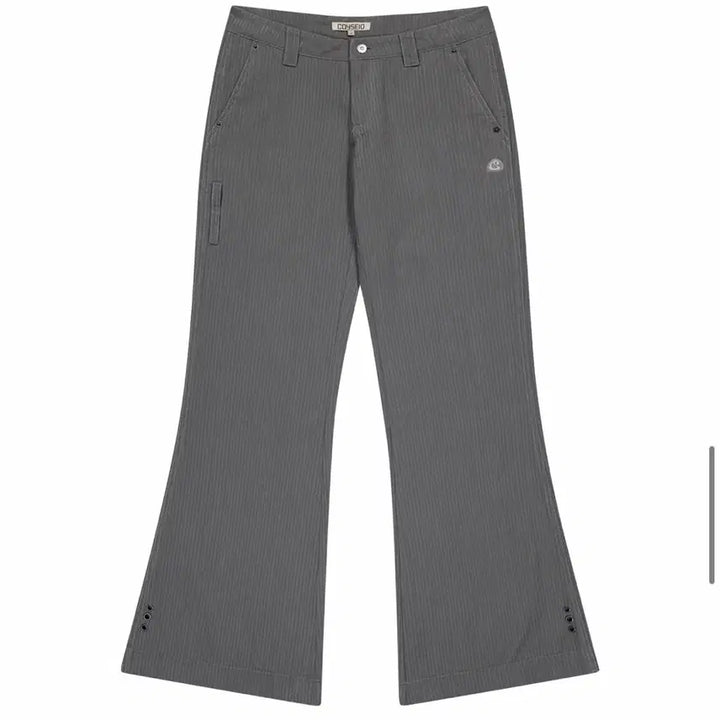 [BUNJANG] Koiseyo Low-Rise Gray Stripe Pants / (새학기) 코이세이오 스트라이프 로우라이즈 그레이