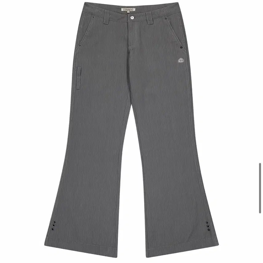 [BUNJANG] Koiseyo Low-Rise Gray Stripe Pants / (새학기) 코이세이오 스트라이프 로우라이즈 그레이