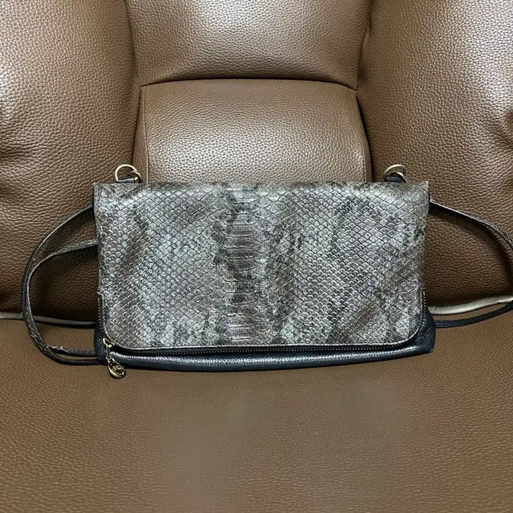 [BUNJANG] Nicole Miller Snake Pattern Bag / 니콜 밀러 뱀피 무늬 가방 숄더백 클러치