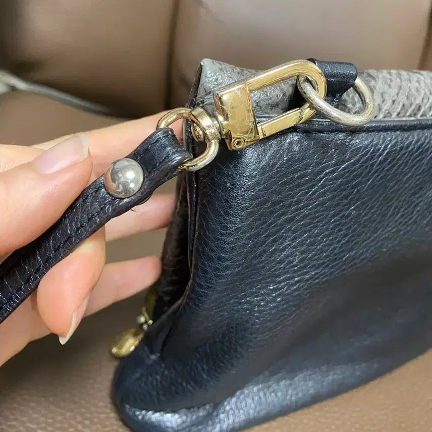 [BUNJANG] Nicole Miller Snake Pattern Bag / 니콜 밀러 뱀피 무늬 가방 숄더백 클러치