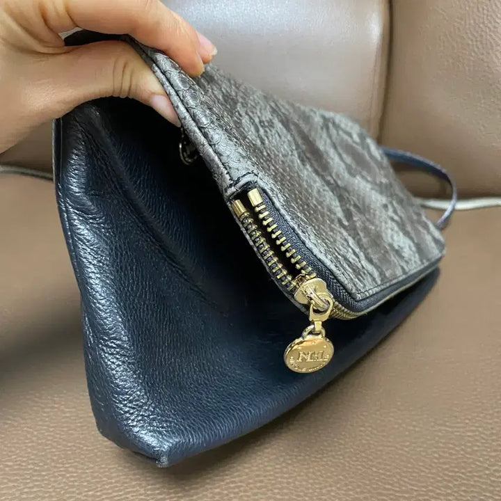 [BUNJANG] Nicole Miller Snake Pattern Bag / 니콜 밀러 뱀피 무늬 가방 숄더백 클러치