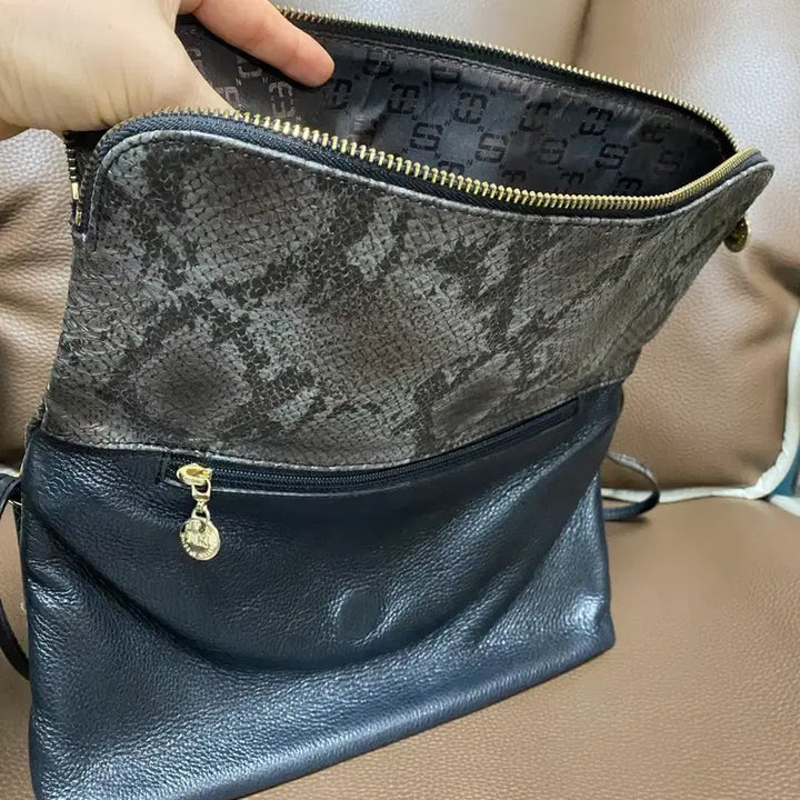 [BUNJANG] Nicole Miller Snake Pattern Bag / 니콜 밀러 뱀피 무늬 가방 숄더백 클러치