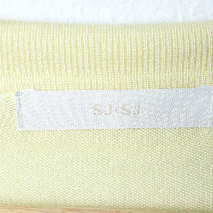 [BUNJANG] W(F) HANSUM Knit Cardigan / W(F) 니트 가디건 한섬 7부 카라 노랑-1762B