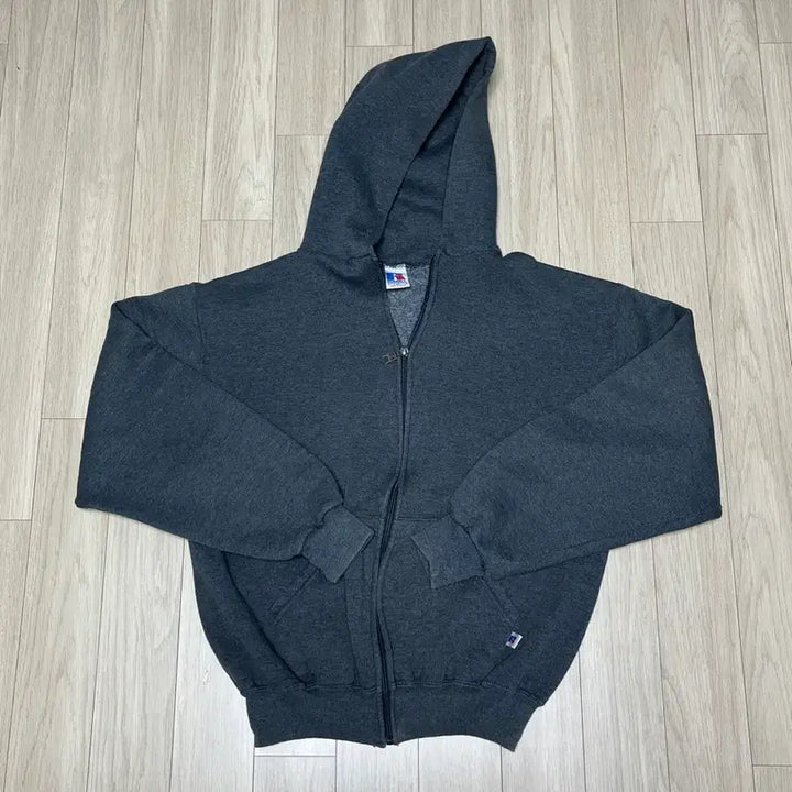 [BUNJANG] Russell Athletic Sweat Hoodie Dark Gray / 90s 러셀 애슬레틱 스웻 후드 집업 m 다크 그레이