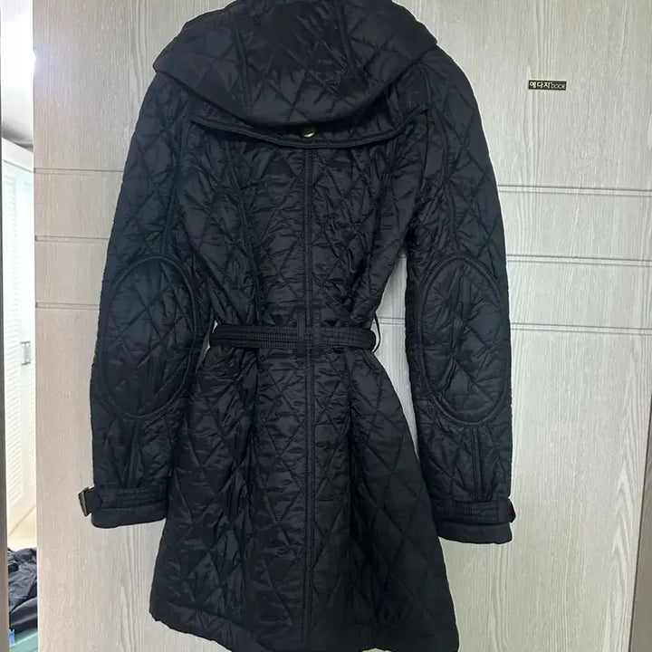 [BUNJANG] Burberry Black Quilted Belted Coat / 버버리 블랙 퀼팅 벨티드 코트