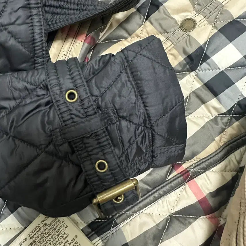 [BUNJANG] Burberry Black Quilted Belted Coat / 버버리 블랙 퀼팅 벨티드 코트