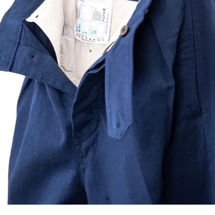 [BUNJANG] DOCUMENT Selvedge Cotton Tucked Trousers / [DOCUMENT] SELVEDGE COTTON TUCKED TROUSE