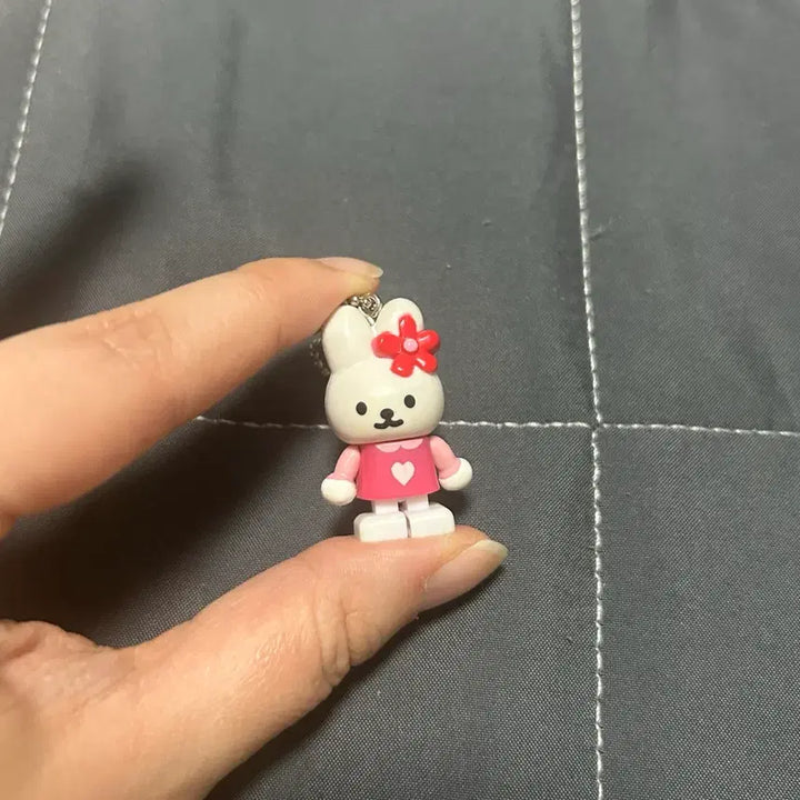 [BUNJANG] Kitty Cash Rabbit Lego Keyring / 고전 키티 캐시 토끼 레고 키링