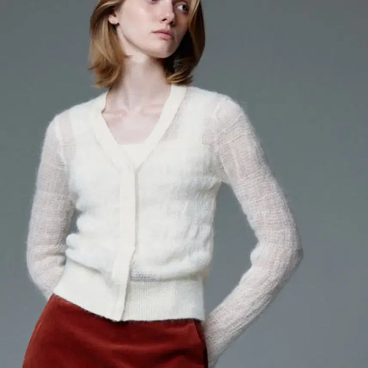 [BUNJANG] sie Cloudy Wool Cardigan Cream / sie 시에 클라우디 울 가디건 크림