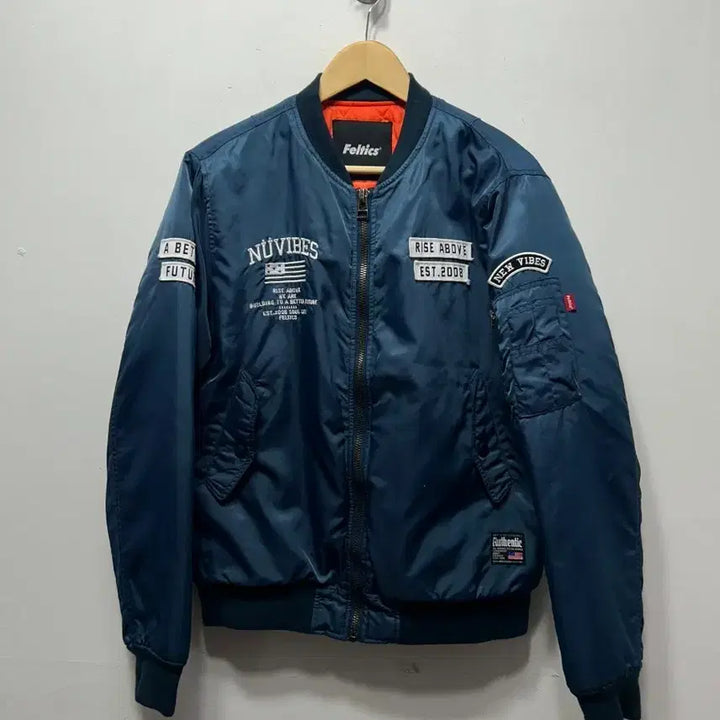 [BUNJANG] Feltics Nu Vibe Bomber Jacket Navy L / Feltics 누바이브 봄버 자켓 네이비 L