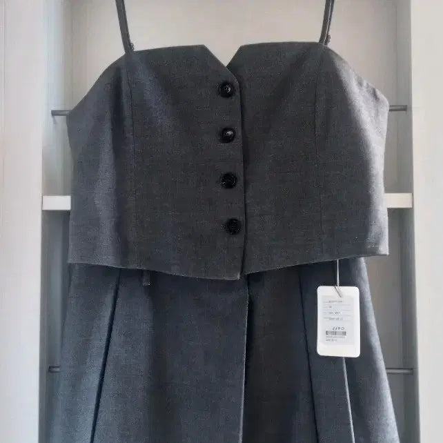 [BUNJANG] JJIGOT Wool Bustier and Belted Wool Pleated Skirt Set / 새상품 제이제이지고트 울 뷔스티에, 벨트 울 플리츠 스커트, 66