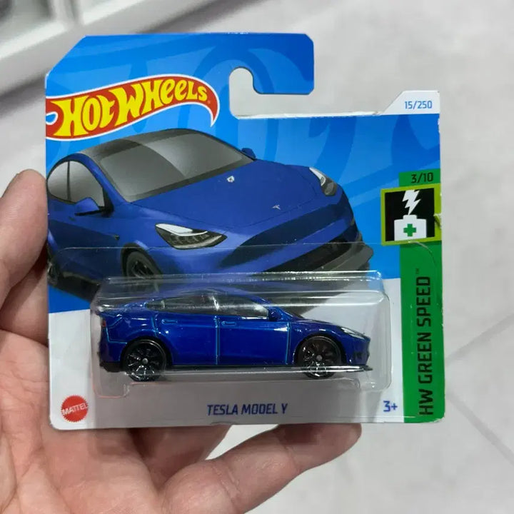 [BUNJANG] Hot Wheels 1:64 Tesla Model Y Blue Short Card / 1:64 핫휠 테슬라 모델Y 블루 숏카드