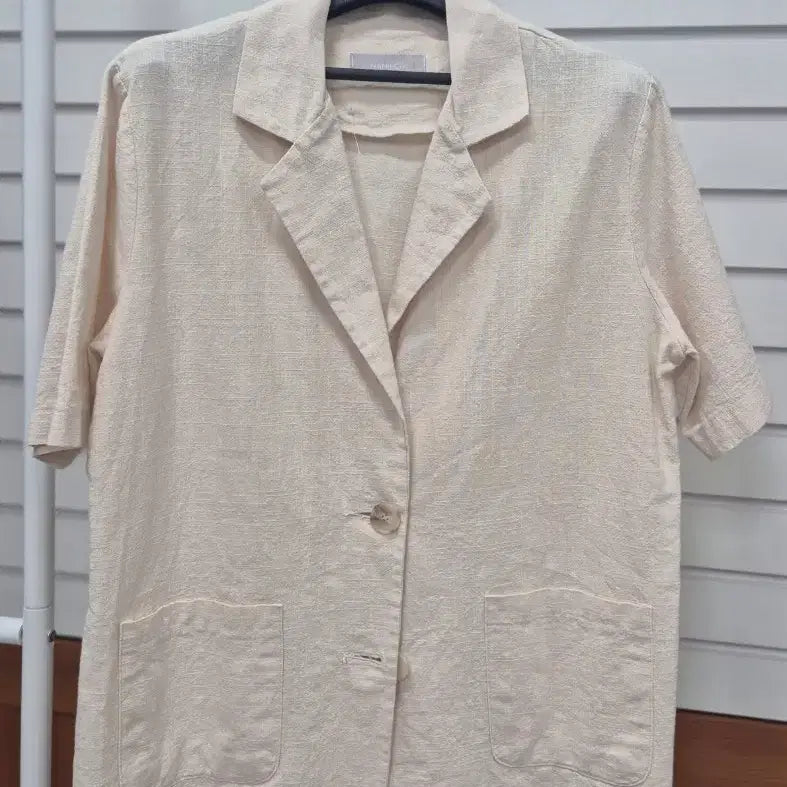 [SOLD OUT] 반팔 린넨 자켓 아이보리