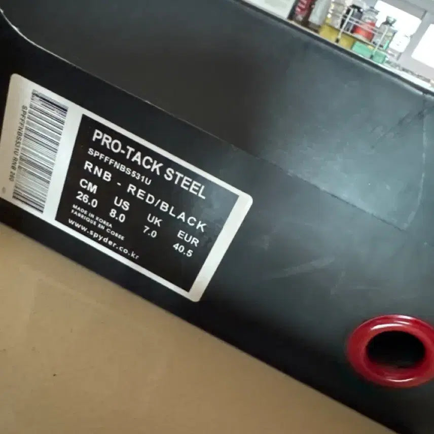 [SOLD OUT] 스파이더 PRO-TACK STEEL 일체형 징스파이크 레드 260