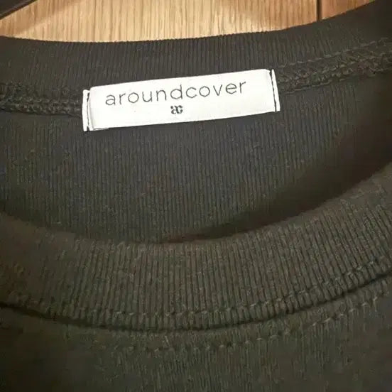 [BUNJANG] Around Cover Black Long Sleeve T-Shirt with Stitch Detail / 새상품 어라운드커버 블랙 긴팔 티셔츠 스티치 포인트