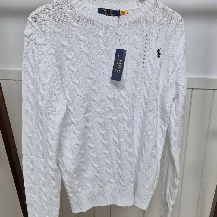 [BUNJANG] Polo Cable Knit Sweater (Unisex) / 폴로 꽈베기니트 새상품(남녀공용)