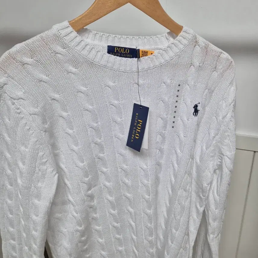 [BUNJANG] Polo Cable Knit Sweater (Unisex) / 폴로 꽈베기니트 새상품(남녀공용)