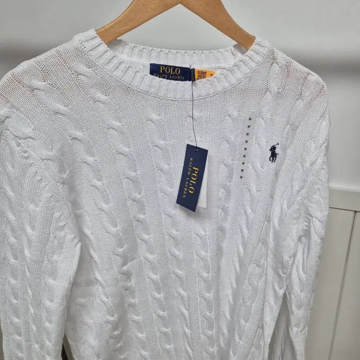 [BUNJANG] Polo Cable Knit Sweater (Unisex) / 폴로 꽈베기니트 새상품(남녀공용)