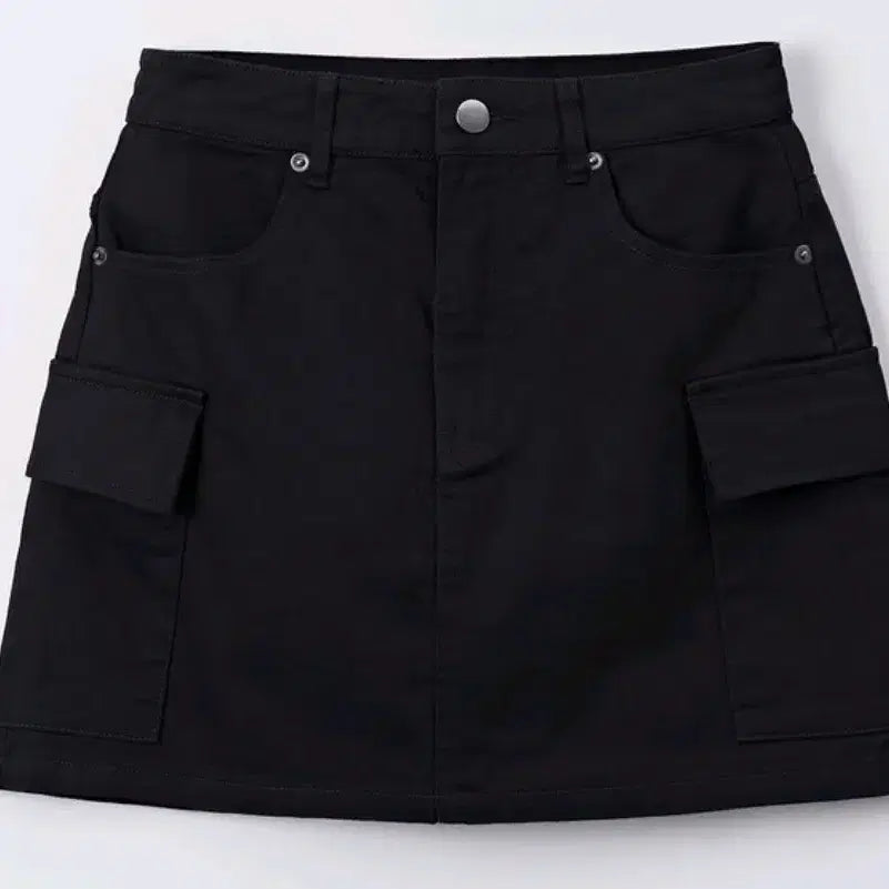 [BUNJANG] SPAO Cargo Mini Skirt Black L / 새상품 스파오 카고 미니 스커트, 블랙, L